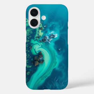 Golven van rust: een vredig Uitzicht iPhone 16 Hoesje