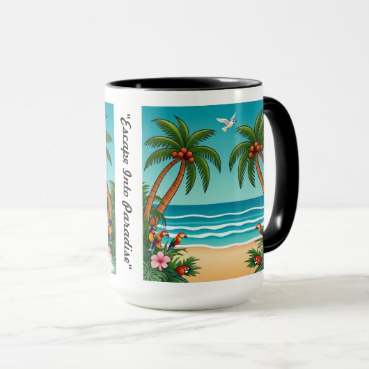 "Golven van rust" Mok (Voorkant rechts)