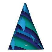 Golven van verschillende kleuren van blauw naar gr feesthoedjes (Rechts)