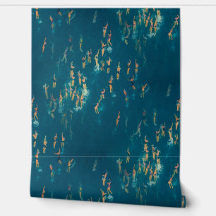 Golven van vinylbehang behang