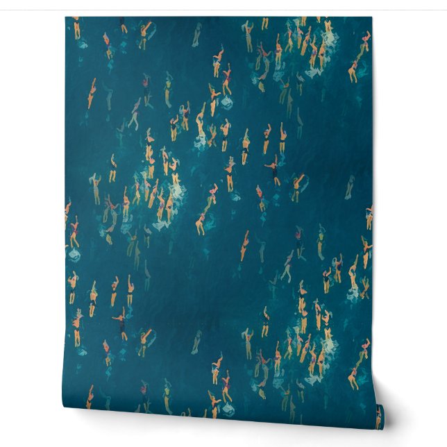 Golven van vinylbehang behang (Afrollen)