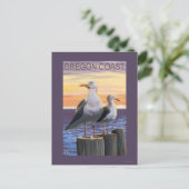 Golven van Zee van oregonkusten Briefkaart (Staand voorkant)