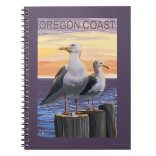 Golven van Zee van oregonkusten Notitieboek