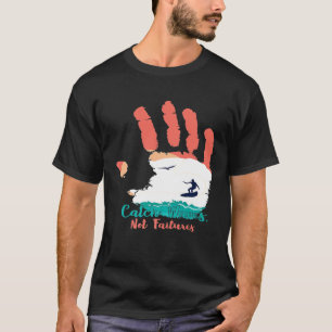 Golven Vangen Niet Falen Surf Hand Print Golven Su T-shirt
