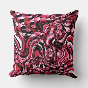 Golvend Abstract 270321 - 02 Rood Kussen