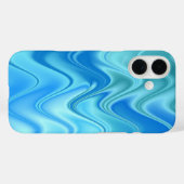 Golvend Blauw Abstract Case-Mate iPhone Case (Achterkant (horizontaal))