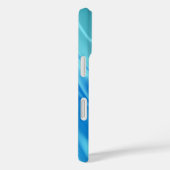 Golvend Blauw Abstract Case-Mate iPhone Case (Achterkant / Rechts)