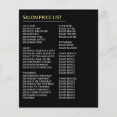 Golvend blond haar, kapper, kapsalon advertentie flyer (Achterkant)