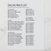 Golvend Bruin Haar, Kapper, Kapsalon Advertentie Flyer (Achterkant)