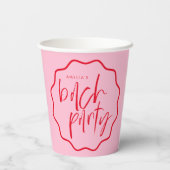 golvend Lijst rood en roze vrijgezellenspel Papieren Bekers (Achterkant)