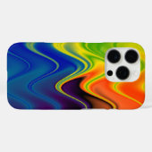 Golvend Meerkleurig Abstract Case-Mate iPhone Case (Achterkant (horizontaal))