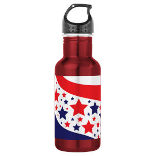 Golvend Patriottisch Abstract Waterfles