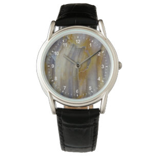 Golvend versteend hout horloge