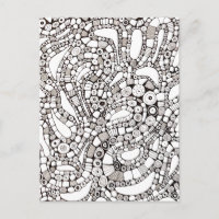 Golvende Bochtige Cirkels Vierkant Abstracte Pen T