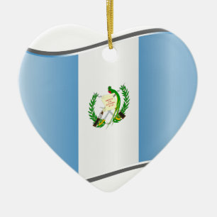 Golvende Guatemalteekse vlag Keramisch Ornament