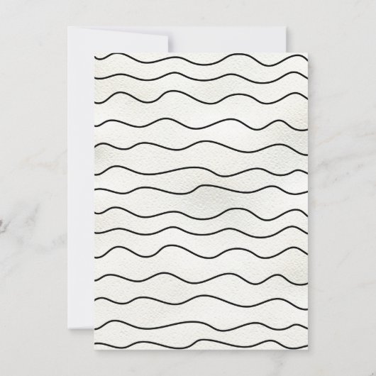 Golvende hand getrokken Medisch Voorschrift Afstud Kaart (Achterkant)