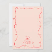 golvende krabbel hand getrokken barly wait Baby sh Kaart (Achterkant)