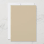 golvende lijn grens gouden script bruiloft avond f kaart (Achterkant)