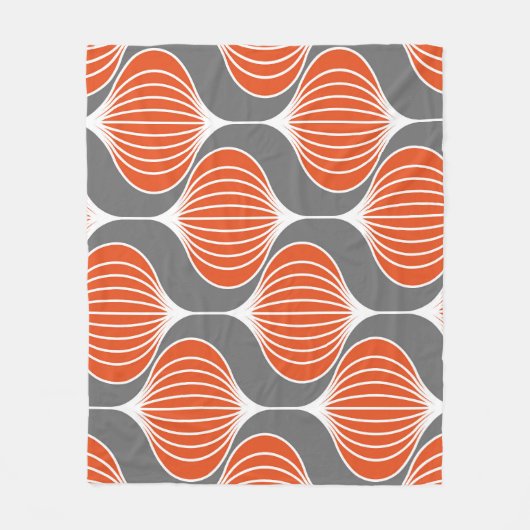 Golvende lijnen: geometrisch patroon. fleece deken (Voorkant)