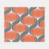 Golvende lijnen: geometrisch patroon. fleece deken (Voorkant (Horizontaal))