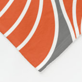 Golvende lijnen: geometrisch patroon. fleece deken (Hoek)