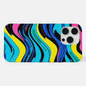 golvende lijnen iPhone hoesje (Achterkant horizontaal)