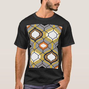 Golvende lijnen, naadloos geometrisch patroon. t-shirt