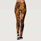 Golvende lijnen, ronde deeltjes, snaartheorie. leggings (Achterkant)