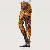 Golvende lijnen, ronde deeltjes, snaartheorie. leggings (Links)