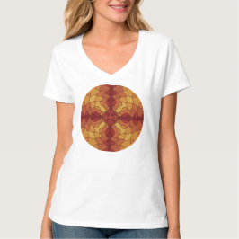 Golvende lijnkruisoverlay t-shirt