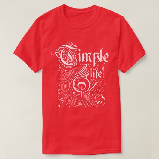 Golvende muziek Timple Life T-shirt (Design voorkant)