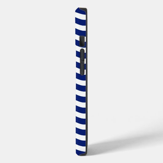 Golvende Navy Stripes Graphic Case-Mate iPhone Case (Achterkant / Links)