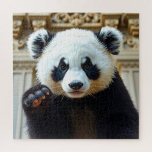Golvende Panda Ontwerp Legpuzzel