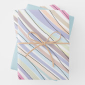 Golvende Pastelkleuren Inpakpapier Vel (In situ)