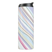 Golvende pastelkleuren thermosbeker (Gedraaid links)