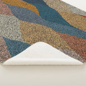 Golvende polka dot:  textiel. sherpa deken (3/4)