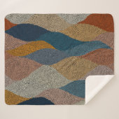 Golvende polka dot:  textiel. sherpa deken (Voorkant (horizontaal))