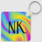 golvende regenboog sleutelhanger (Achterkant)