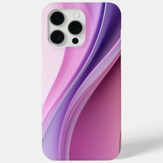 Golvende roze en lavendelkleurige vormen Case-Mate iPhone case (Achterkant)