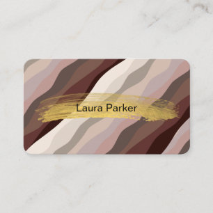 Golvende strepen Elegante Moderne Gebogen Visiteka Visitekaartje