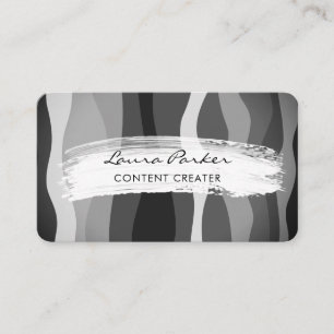 Golvende strepen Elegante Moderne Gebogen Visiteka Visitekaartje