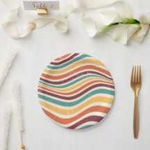 Golvende strepen, grunge. Retro groovy