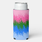 Golvende Trippy Abstract Omniromantische Pride Vla (Seltzer Voorkant)