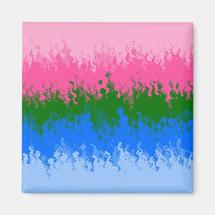 Golvende Trippy Abstract Omniromantische Pride Vla Magneet