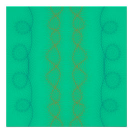 Golvende verticale lijnen op groene achtergrond perfect poster