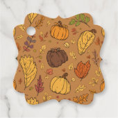 Golvende Vierkante Bedankjes Labels (Voorkant)