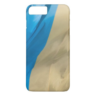 Golvende Vlag van de Oekraïne iPhone 8 Plus / 7 Plus Hoesje