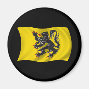Golvende vlag Vlaanderen Magneet