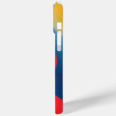 Golvende vormen in geel, blauw en rood Case-Mate iPhone case (Achterkant / Links)