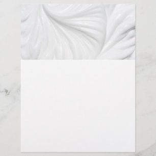 Golvende witte crème achtergrond flyer
